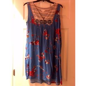Sleeveless Shift Summer Dress